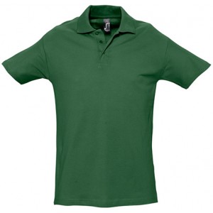 POLO PIQUÉ M/M 3 BOT SPRING VERDE GOLFO 